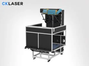 Голям формат деним дънки лазерно маркиране машина